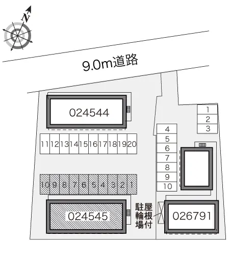 静岡市清水区蒲原　月極駐車場（LP）